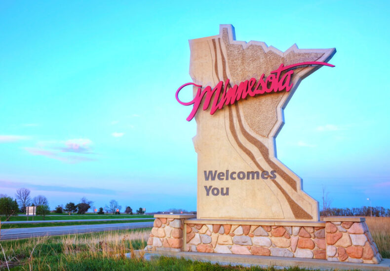 Signboard of Minnesota