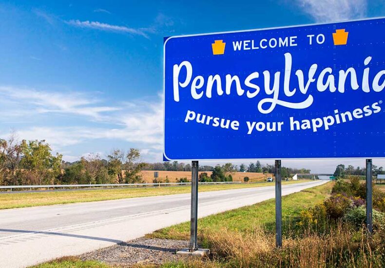 Signboard of Pennsylvania