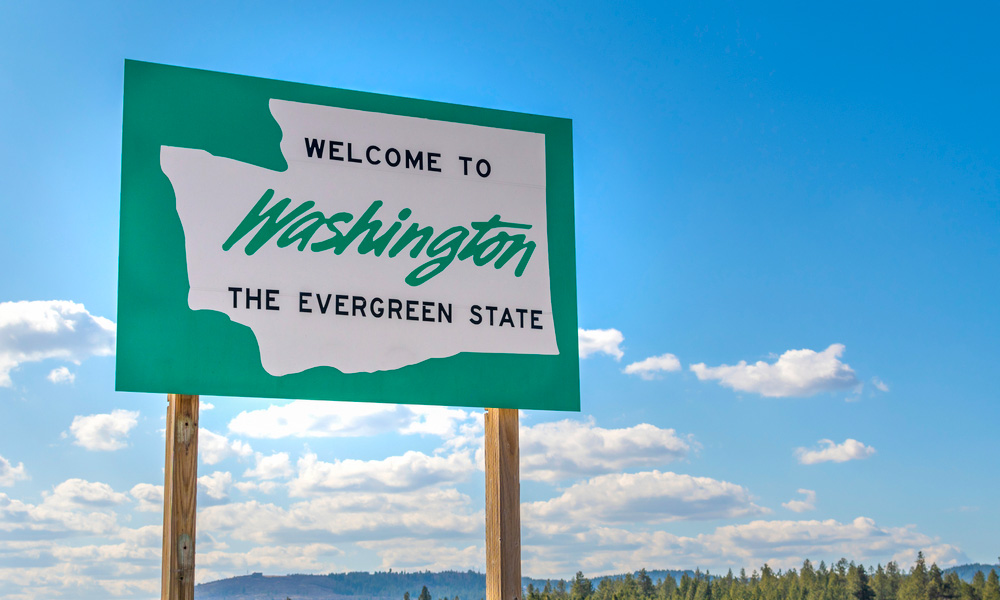 Signboard of Washington State